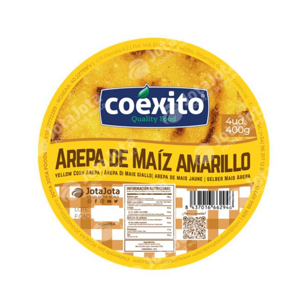Arepa de Maiz Amarillo Coexito